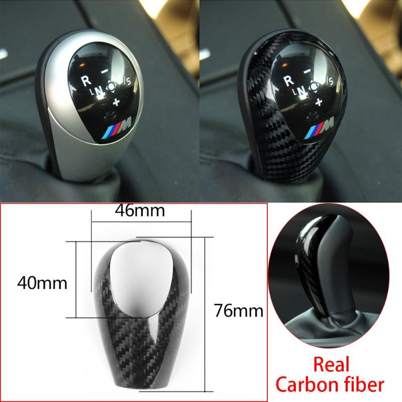 

Car parts Real Carbon Fiber Gear Shift Knob Cover Fit For M3 2009-2013 M5 2005-2008 M6 2006