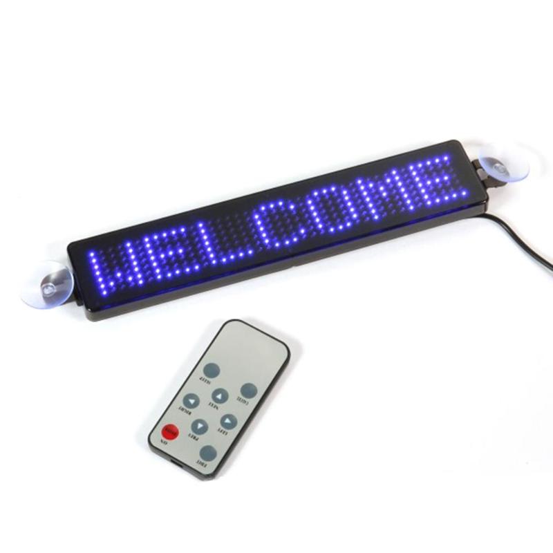 

12V Car LED Programmable Sign Moving Scrolling Message Display Board Screen Ultra-thin Car Message Display Board