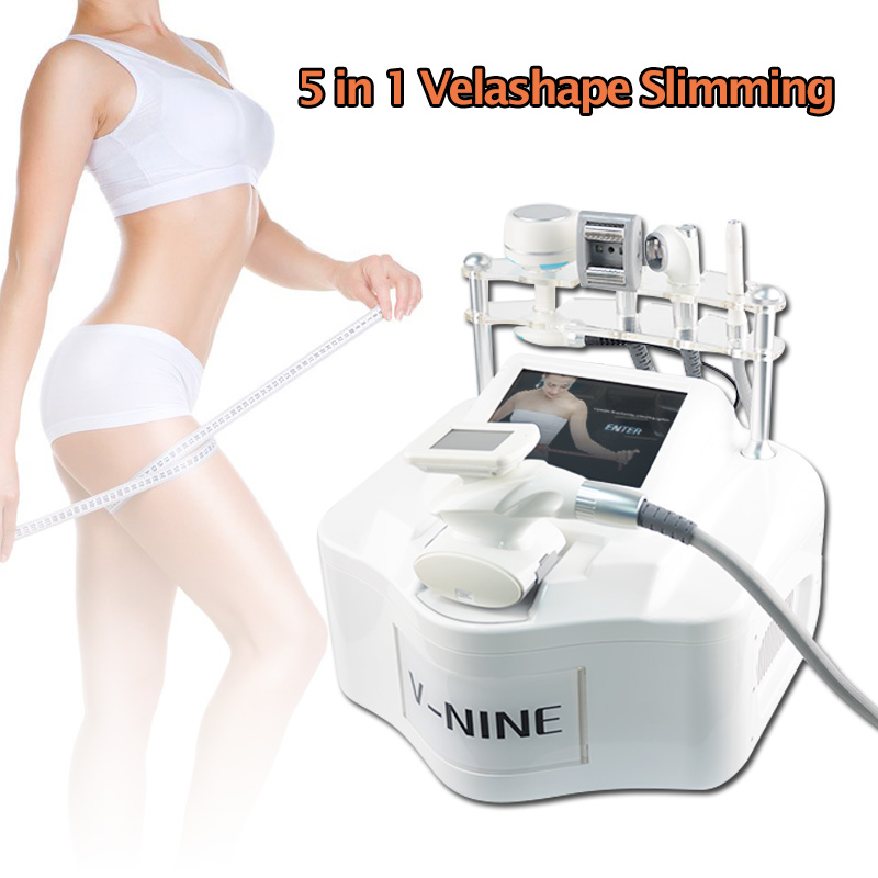 

Roller Velashape Machine with 5 handles cellulite removal Vacuum RF Infrared Laser Rollers 40K cavitation Velashape body Sliming Machine