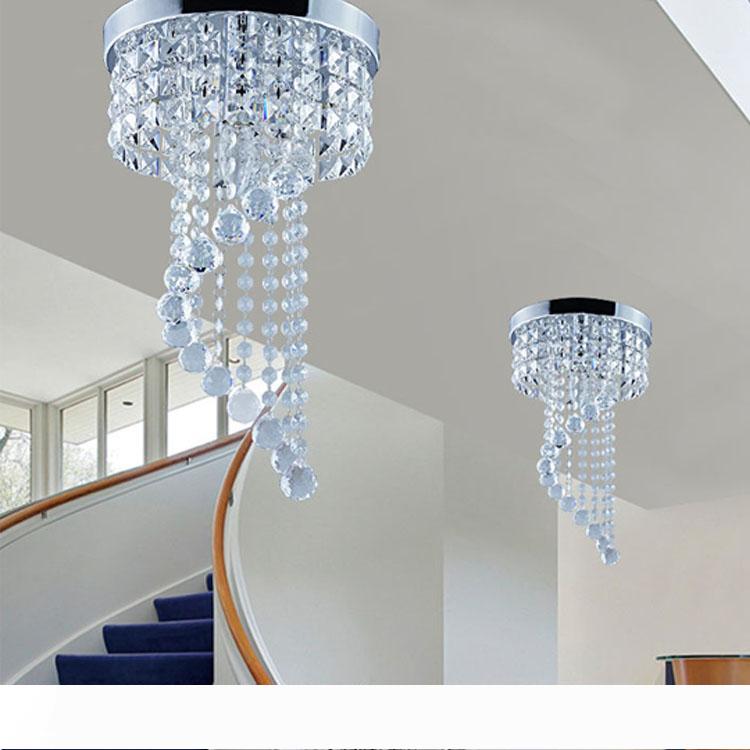 

20 25cm Crystal Chandelier Ceiling Lighting crystal ball chandelier Flush Mount Ceiling Light Lamp for Aisle Stair Hallway Porch Lights