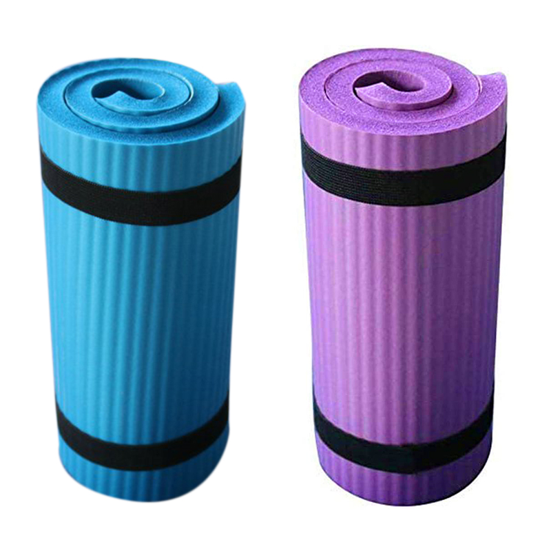 

2Pcs Yoga Mat Folding Exercise Pad Non-Slip Weight Waterproof, Blue