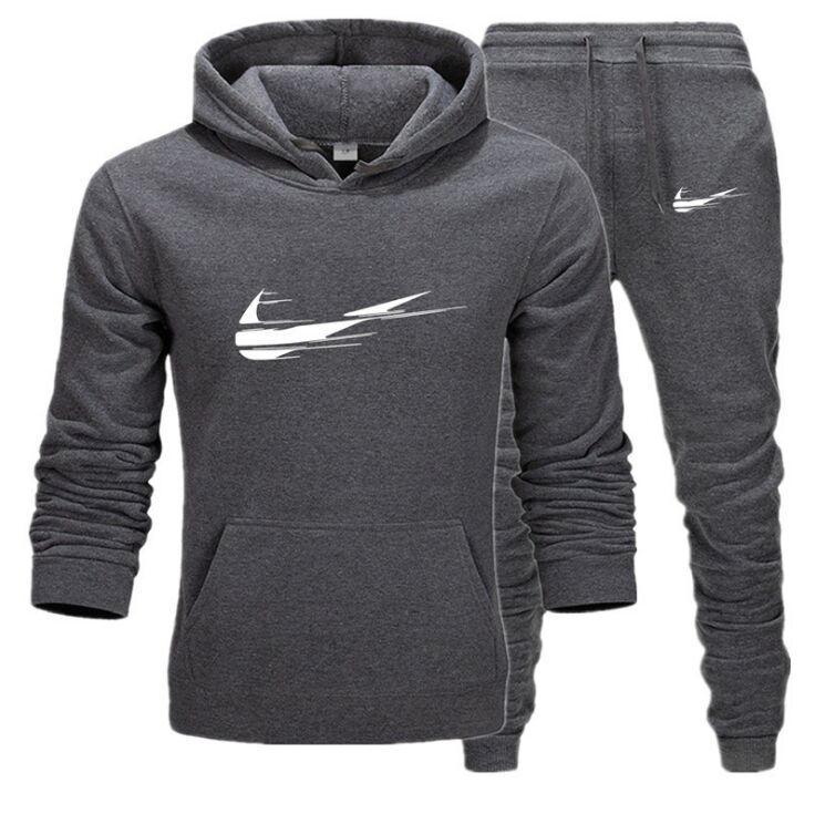 

2020 New fashion clothing 2 piece set plus size racksuit long Sleeve Hoodie Sweatshirt GYM Fitness Pants Workout Running Suit -3XL hoodie