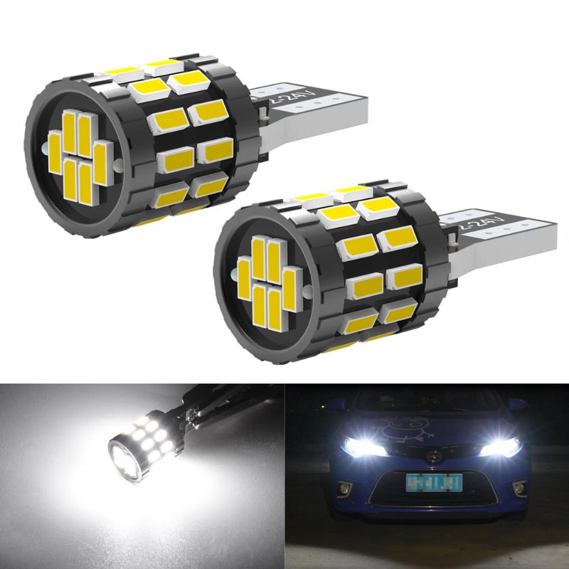 

2pcs LED W5W T10 194 168 W5W SMD 30SMD Led Parking Bulb Auto Wedge Clearance Lamp CANBUS Bright White License Light Bulbs, As pic