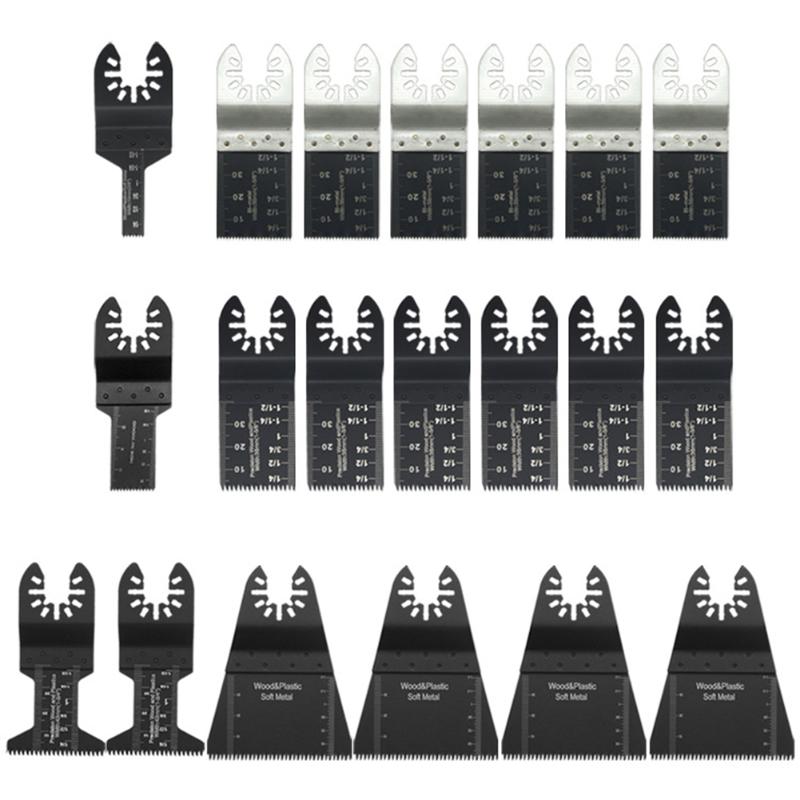 

20pcs/set Precision Saw Blade Oscillating Multitool Woodworking Soft Metal Wood Cutting Saw Blades for Bosh Fein hand Tool Set