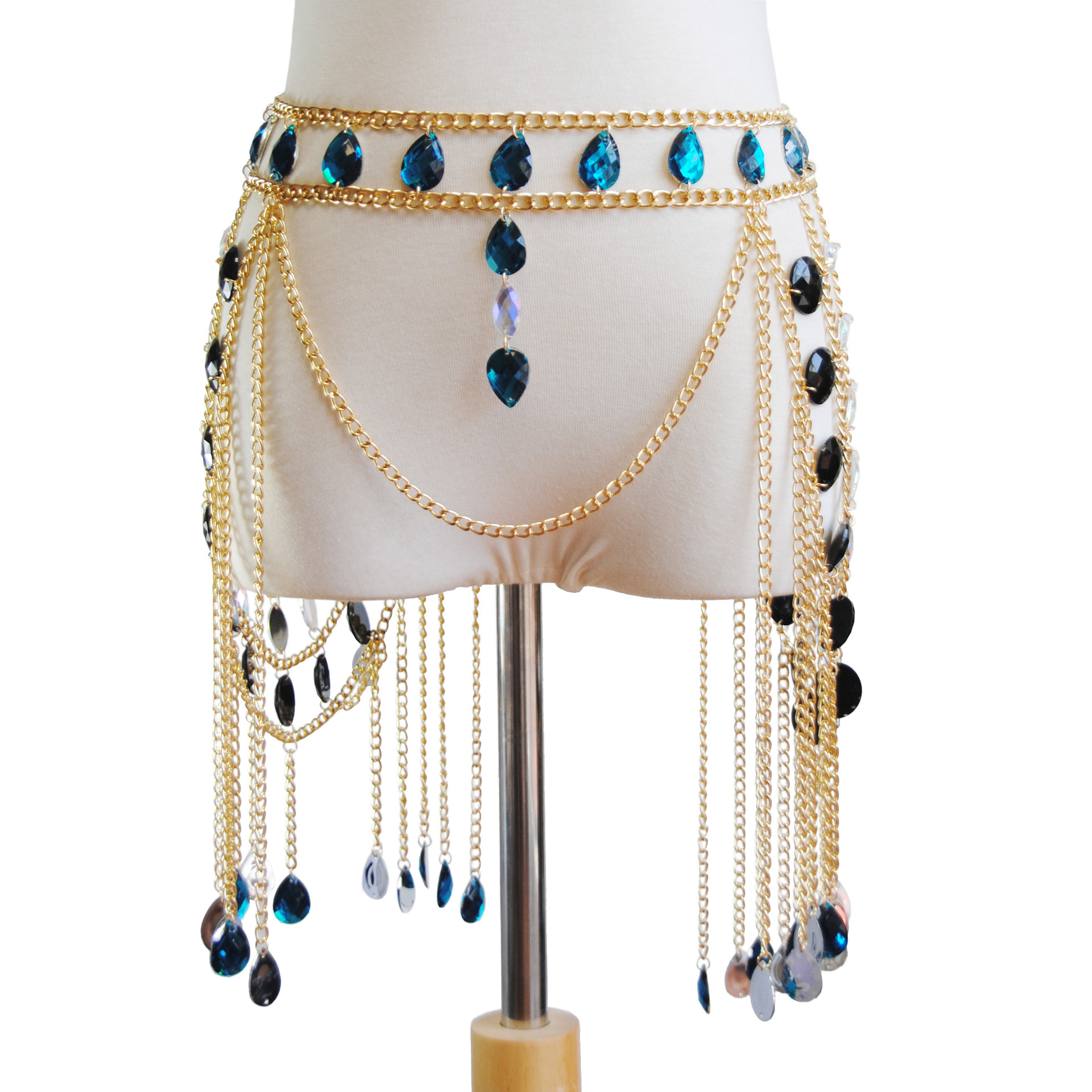 

New accessories sexy hollow-out pendant skirt waist chain body clothing chain
