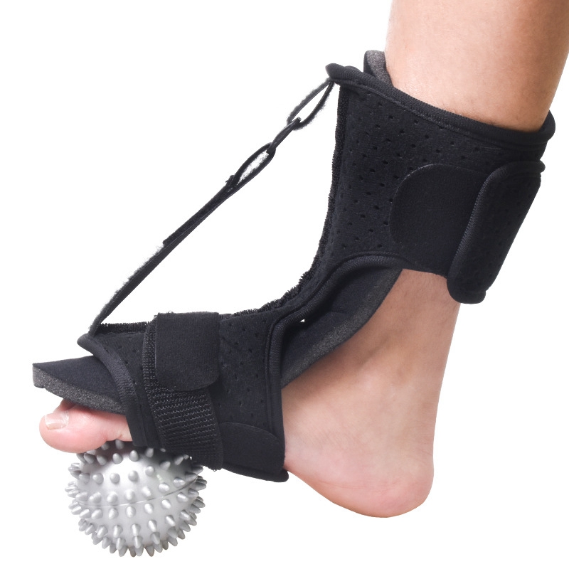 

Plantar Fasciitis with Single Footrest Foot Drop Orthosis Ankle Fixation Splint, Black
