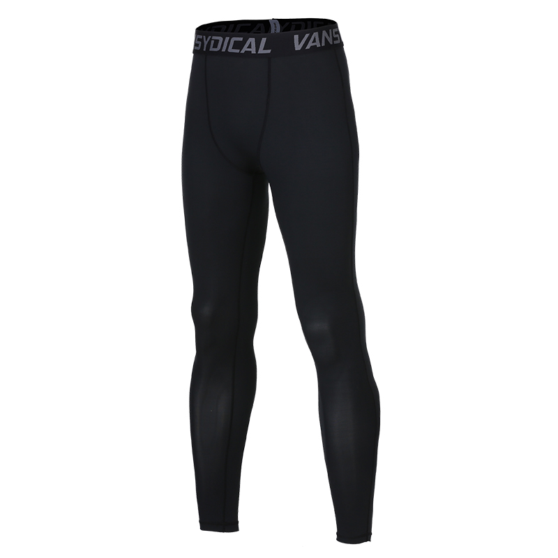 

Men Running Sports Leggings Compression Pants Workout Gym Fitness Sportswear Polyester Bottom Black XXL Vansydical, Mbf76001