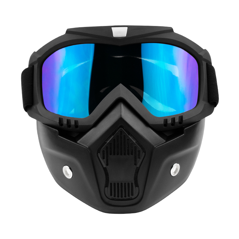 

Helmet Motorcycle Goggles Off-Road Helmet Goggles Windproof Glasses Mask Ski MotocrossOpen Face Mask, As pic