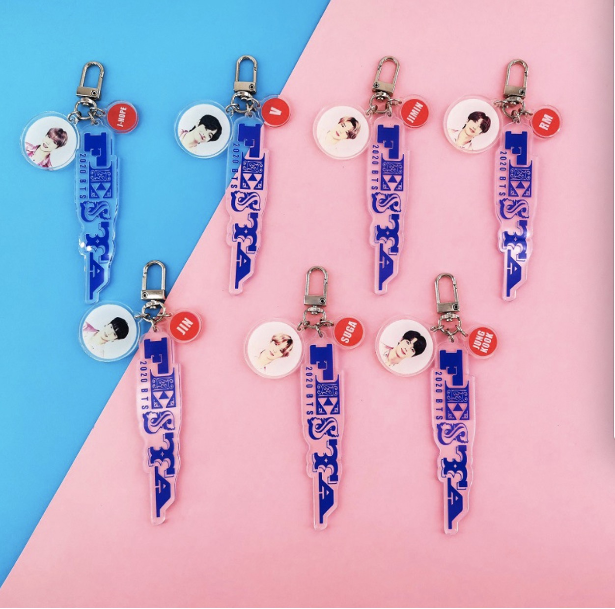 

14pcs/lot free shipping bts new album same style keychain