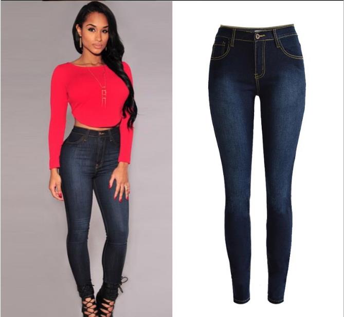 

WYWAN Vintage ladies jeans for women mom high waisted jeans blue casual pencil trousers korean streetwear denim pants 4XL XL