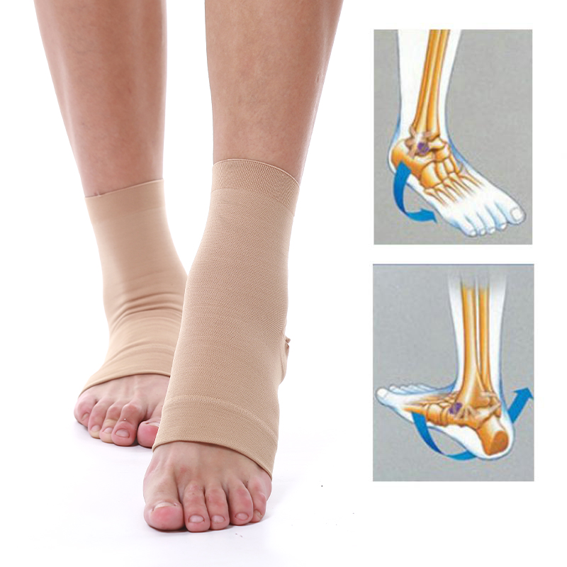 

Sport Ankle Support Elastic High Protect Knitting Sports Protector Running Basketball Brace Gear Guard Protective Equipment, Black