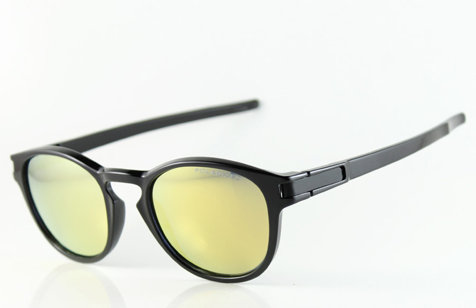 

New Style Brand Sports Sunglass Designer Eyewear Mens/Womens Fashion Latch OO9265 Black Round Polarized Glasses Yellow Iridium Lens