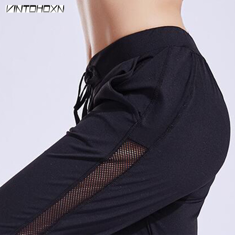 

Women Long Running Pants Yoga Workout Sweatpants Fitness Sports Gym Hiking High Waist Clothing Women' Trousers For Female 17158, Black