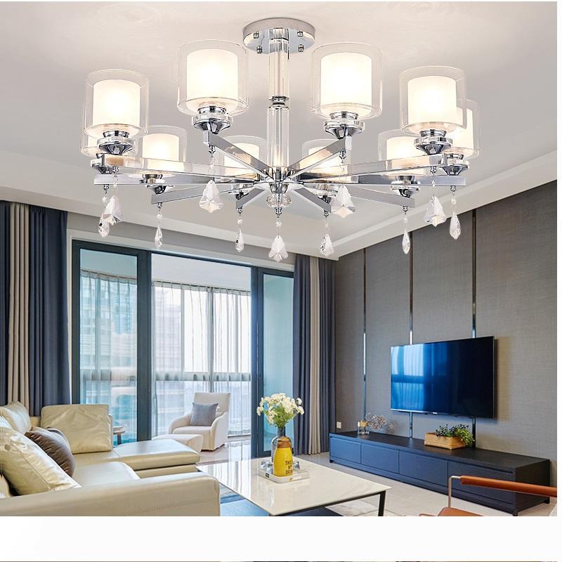 

Modern Chandelier Lighting Chrome Led Chandeliers Lighting Crystal Living Room Led ceiling Chandelier for Living room Lights