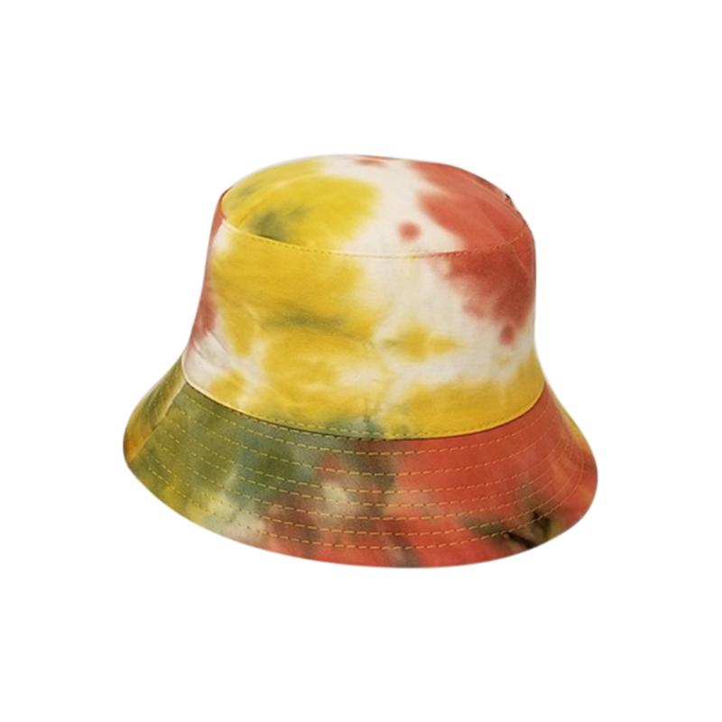 

Unisex Fashion Summer Reversible Black White Rainbow color Printed Fisherman Caps Bucket Hats Gorro Pescador Men Women, 1c