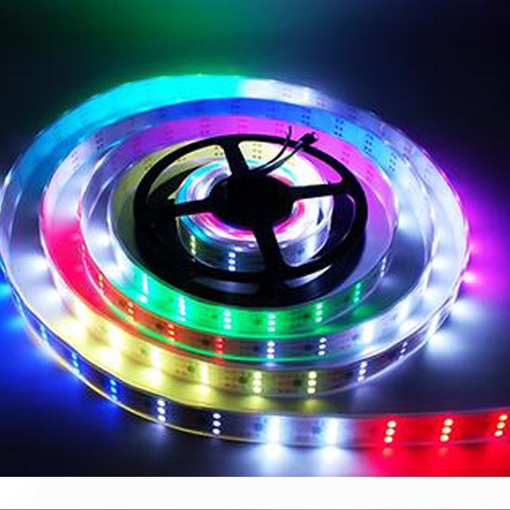 

LED Strip Lights WS2811 5050 RGB 12V LED Flexible Strip Light Tape Pixel Addressable Magic Color Non IP65 IP67 Waterproof christmas lights
