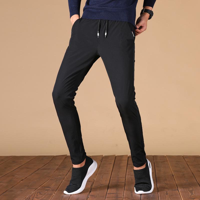 

Fashion Men's Locomotive Jeans Embroidery Trousers Male Distressed Denim Pants Biker Jeans, Black