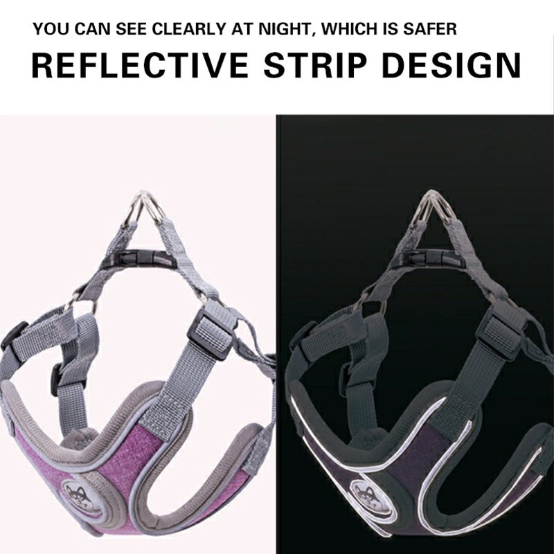 

Reflective Pet Dog Harness Leash Set Durable Adjustable Puppy Harnesses Collar for Dogs Soft Chest Strap Lead Belts Pet Supplies