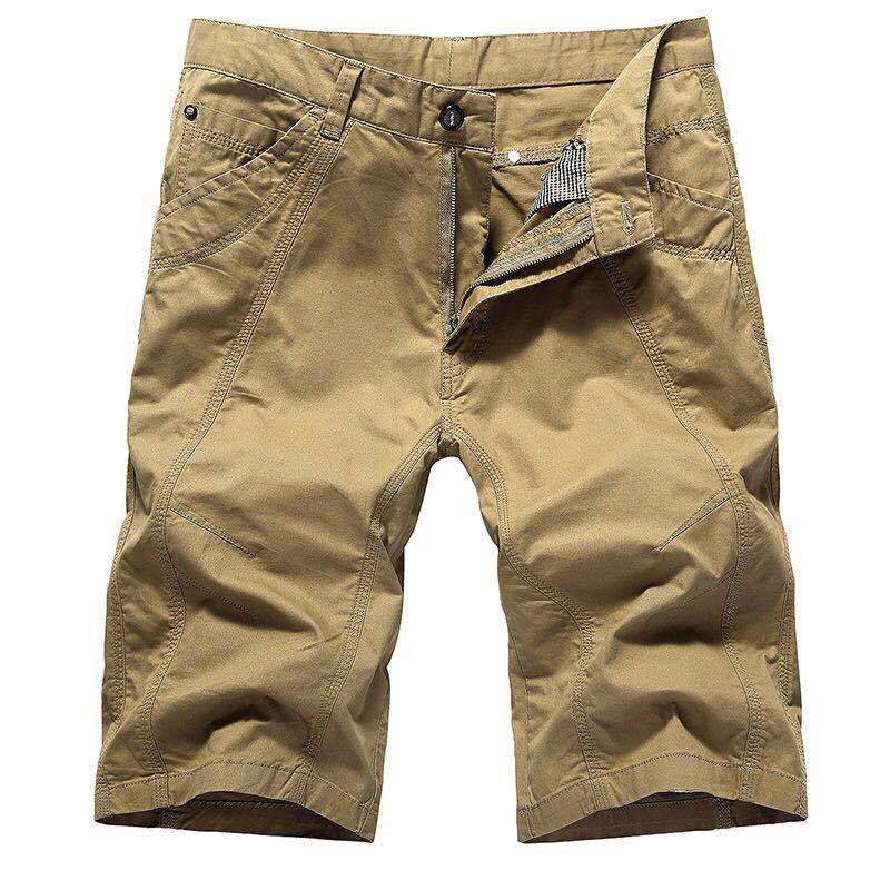

Summer Men Baggy Multi Pocket Cargo Shorts Male Cotton Khaki Mens Tactical Shorts Short Pants Male Jogger Board, Beige