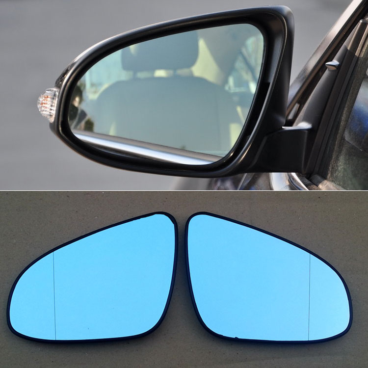 2pcs For Toyota Camry 7th Car Rearview Mirror Wide Angle Hyperbola Blue Mirror Arrow LED Turning Signal Lights-image-561310758