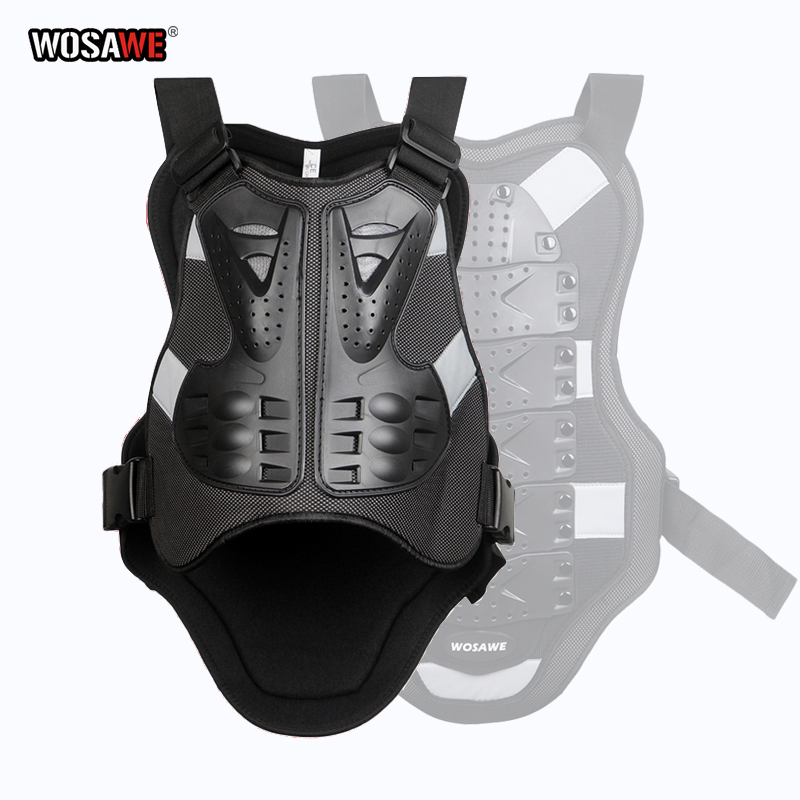 

WOSAWE Motorcycle Armor Vest Men Sleeveless Armor Outdoor Motorcross Sport Chest Protective Gear Guard Motobike Vest Protection