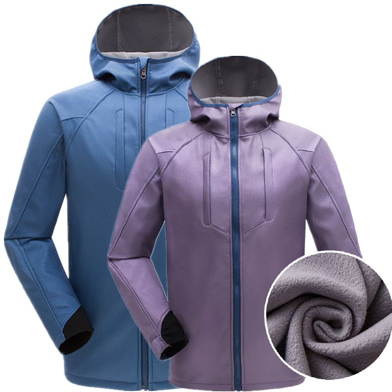 

New Spring Autumn Men' Softshell Hiking Jackets Waterproof Windproof Male Outdoor Sport Camping Climbing Fleece Coat, Blue