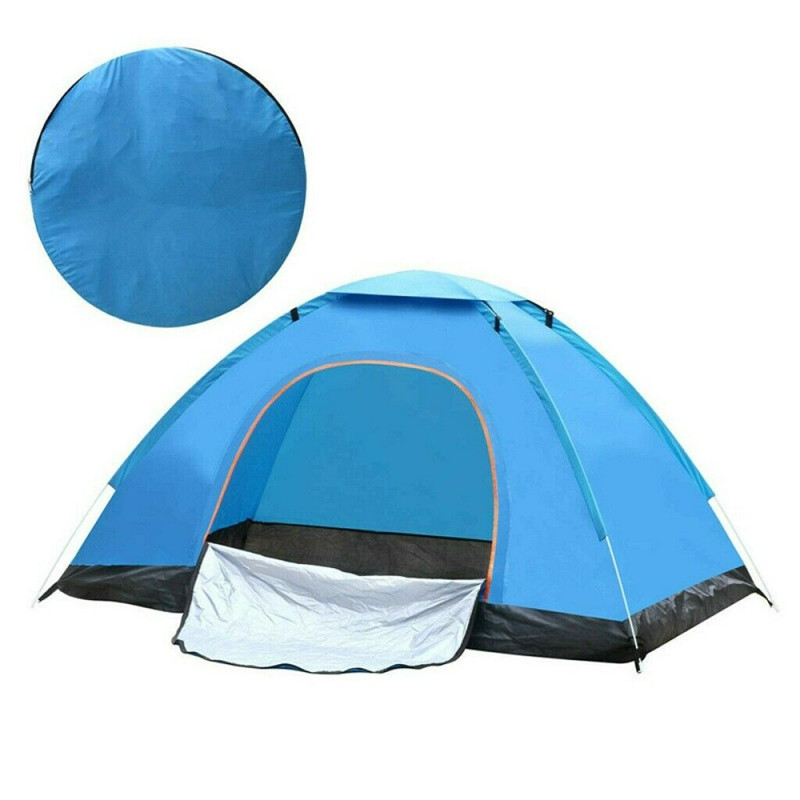 

Outdoor Camping Tents Portable Waterproof Automatic Tent Anti-UV 3/4Person Folding Up Open Sun Shade Tent