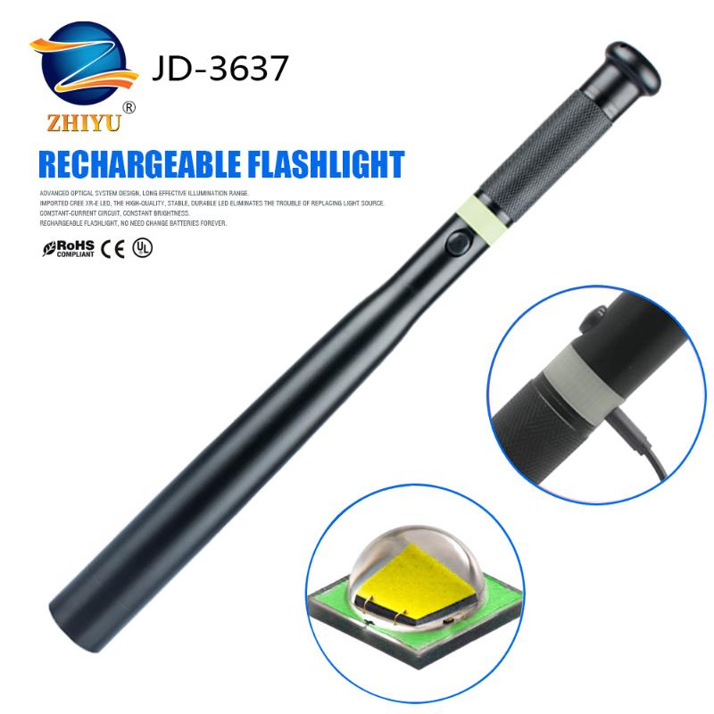 

ZHIYU Self Defense Aluminium Alloy Usb Rechargeable Electric Torch for Emergency Self Defense Anti Riot Equipment
