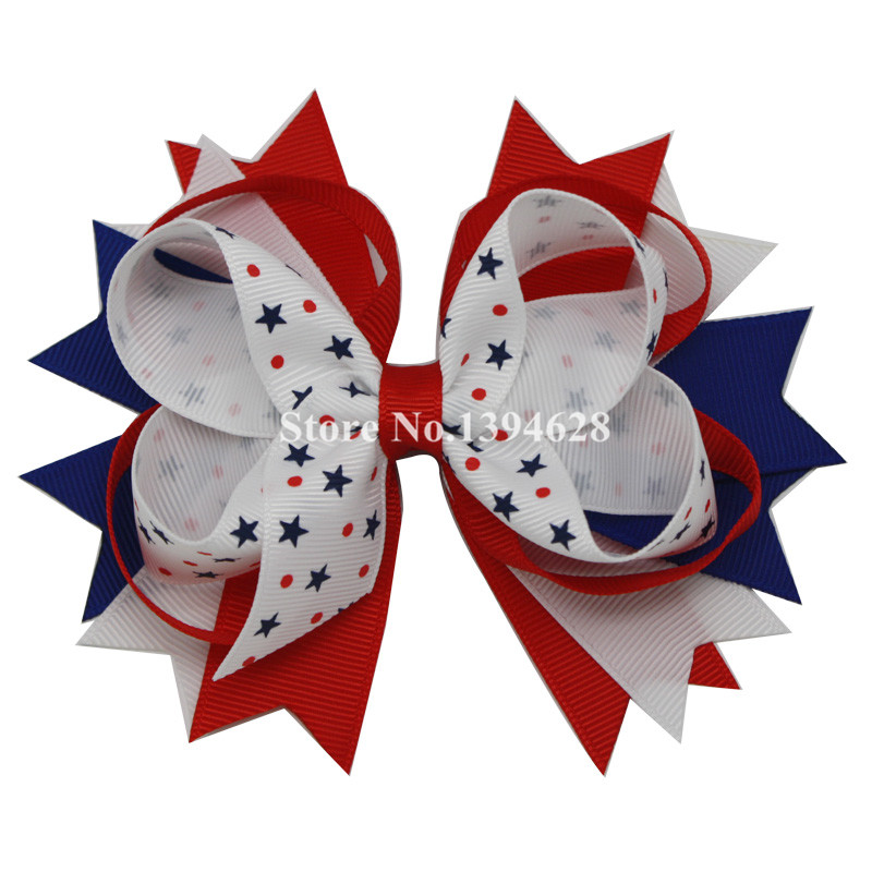 red white blue hair accessories