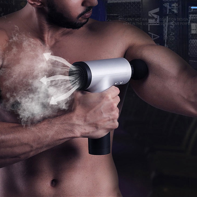 

Electric Muscle Massage Gun Deep Tissue Muscle Massager Therapy Body Fascial Massage Relax Exercise Fitness Shaping Pain Relief