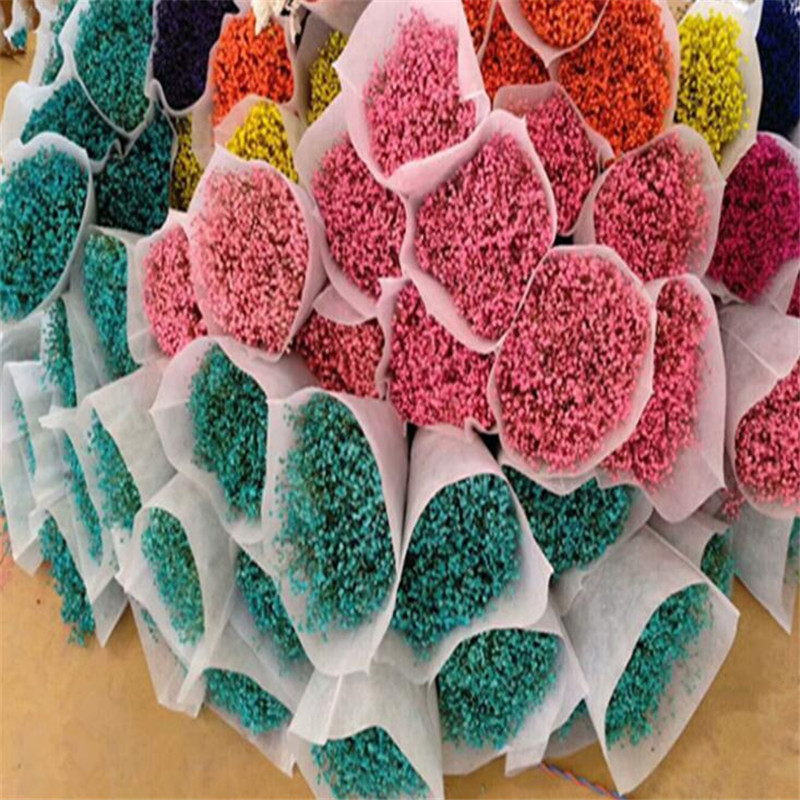 

Colorful Dried Gypsophila Flower Wedding Party Photo Props Pure natural plant Dried Flowers Cafe Library Home decoration 45-50cm, White