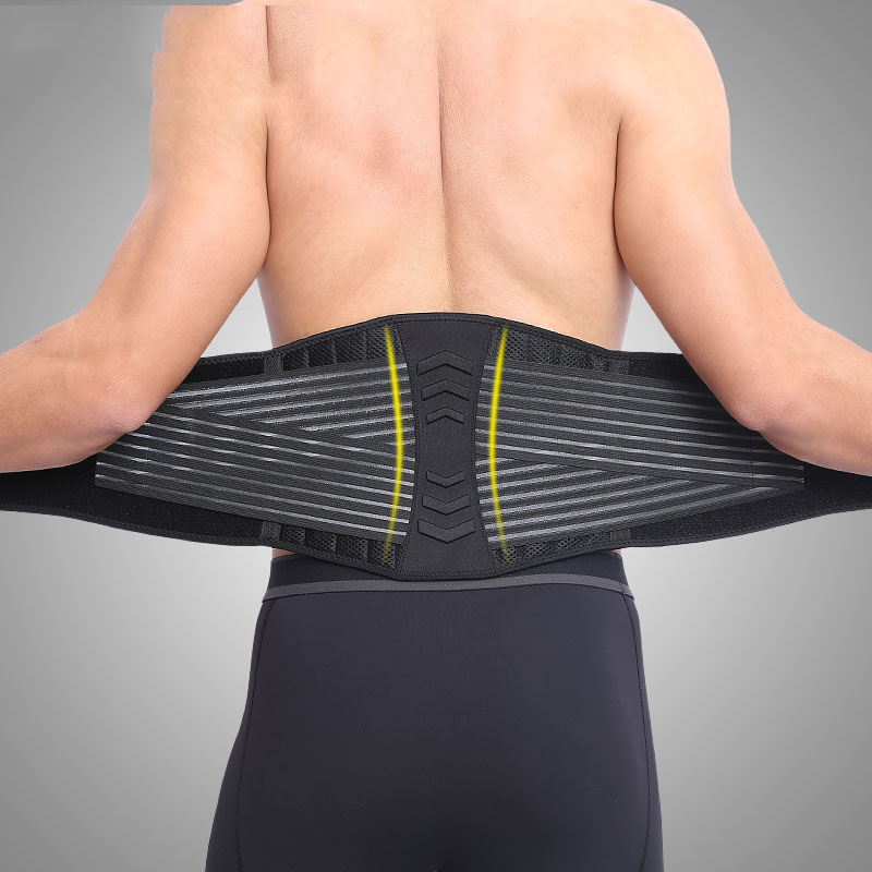 

Outdoor Sports Fitness Exercise Running Adjustable Abdominal Waist Protection Support Protective Gear, Black