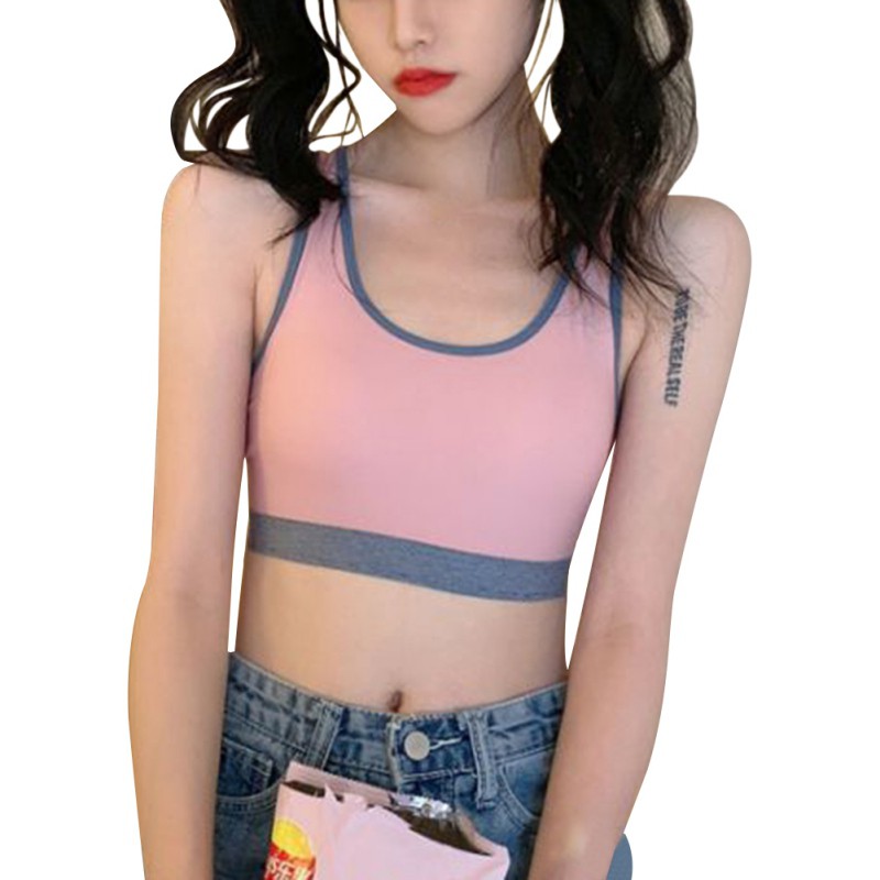

Sports Bra Female Yoga Sleep Running Without Steel Ring Underwear Female Beauty Back Tube Top Vest Wrapped Chest, Bf
