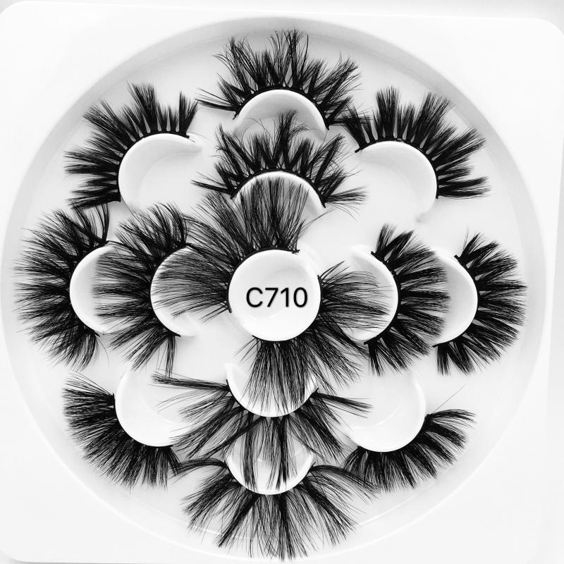 

7 pairs 25mm 3D Faux Mink Lashes Natural Long False Eyelashes Volume Fake Lashes Makeup Extension Eyelash