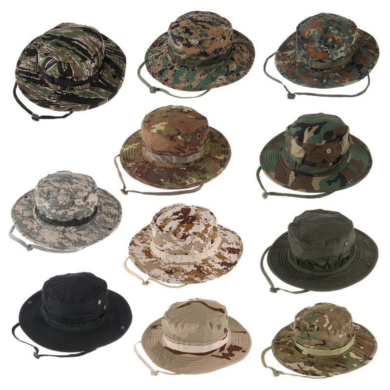 

Camouflage Hidden Jungle Hat Multifunctional Hunting Caps Jungle Sunproof Hats