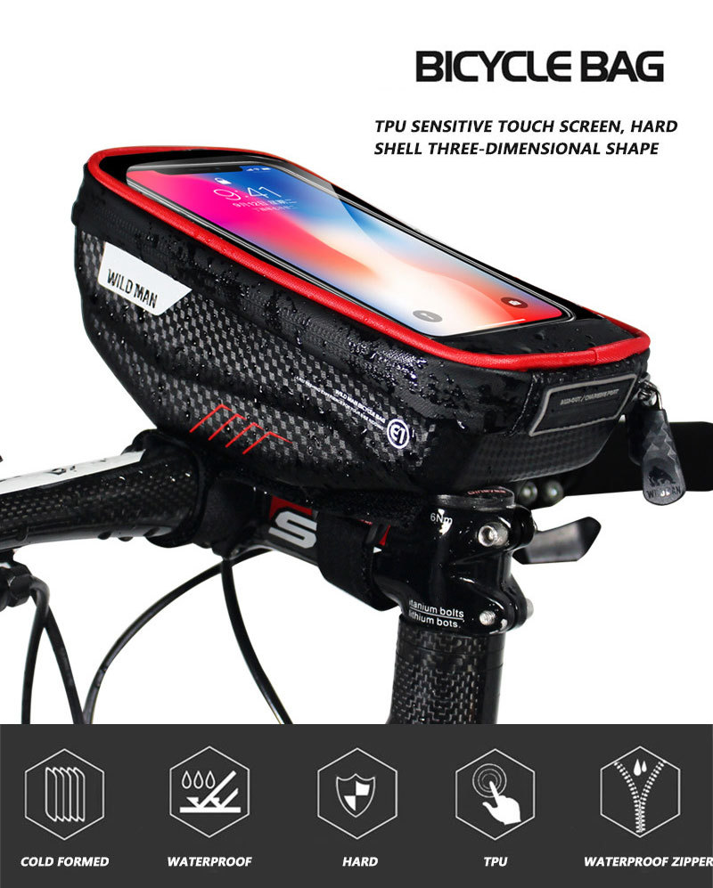 Bicycle Bike Handlebar Bag Waterproof Support Smartphone Phone Pouch Cycling Accessories Frame Top Tube Mountain Road Hard Case Mx200717 Small Rucksack Bike Rucksack From Landong08 15 35 Dhgate Com