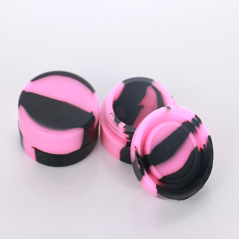 

Smoking accessoris Nonstick Silicone Wax Containers 5ml rubber slick container food grade dab tool storage jar oil holder for vaporizer vape hookahs