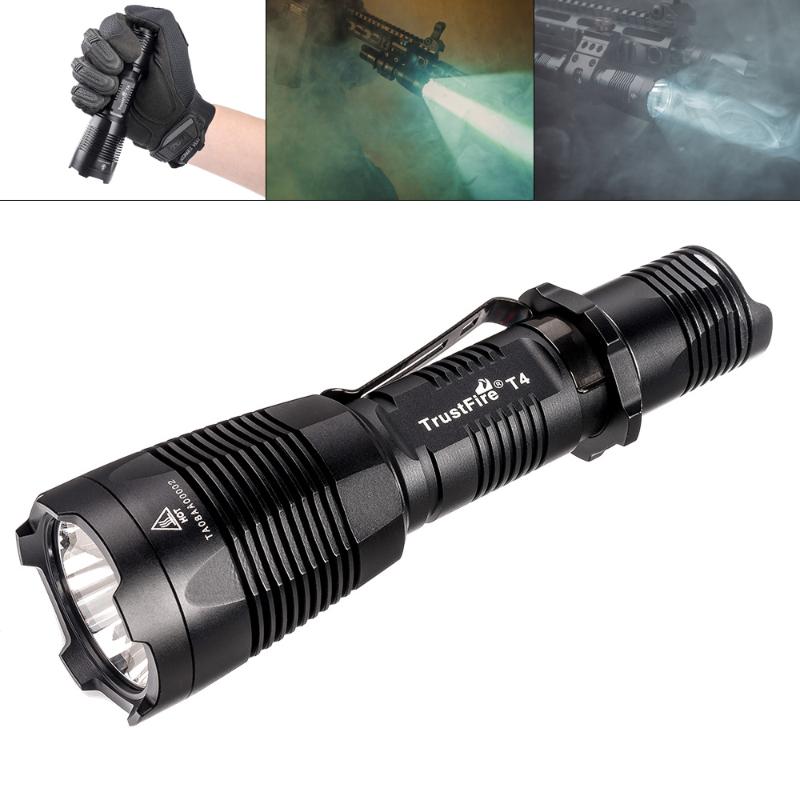 

Trustfire T4 Portable 1000LM IPX-8 Waterproof Multi-function LED Distance 384 Metres for Outdoors/Rescue/ Camping