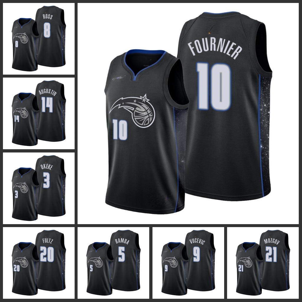 

Orlando Magic Terrence Ross Al-Farouq Aminu Evan Fournier Jonathan Isaac Melvin Frazier Mohamed Bamba Men 2019-20 Jersey, Black
