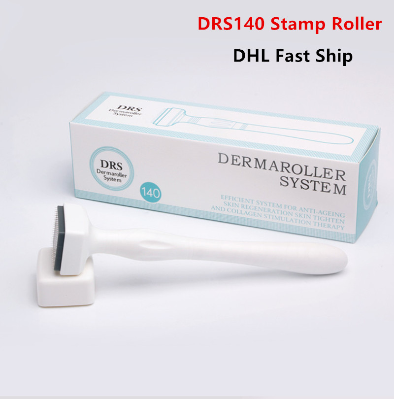 

Wholesale Derma Roller 140 DRS Stainless Steel Microneedle Derma Stamp For Skin Care Beauty Tools DHL Fast Ship