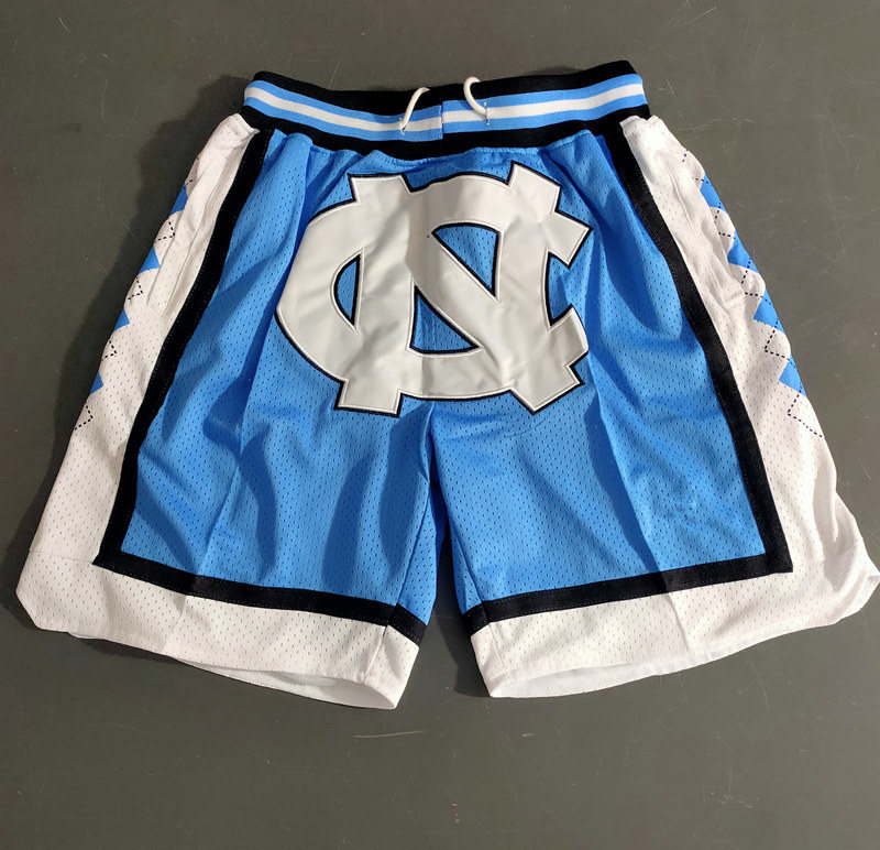 

University of North Carolina MEN x Jor dan UNC just don basketball Shorts Pocket PANTS -2XL