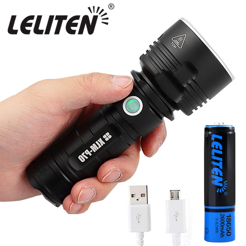 

Powerful L2 XHP70 LED Tactical Torch USB Rechargeable Waterproof Lamp Ultra Bright Lantern