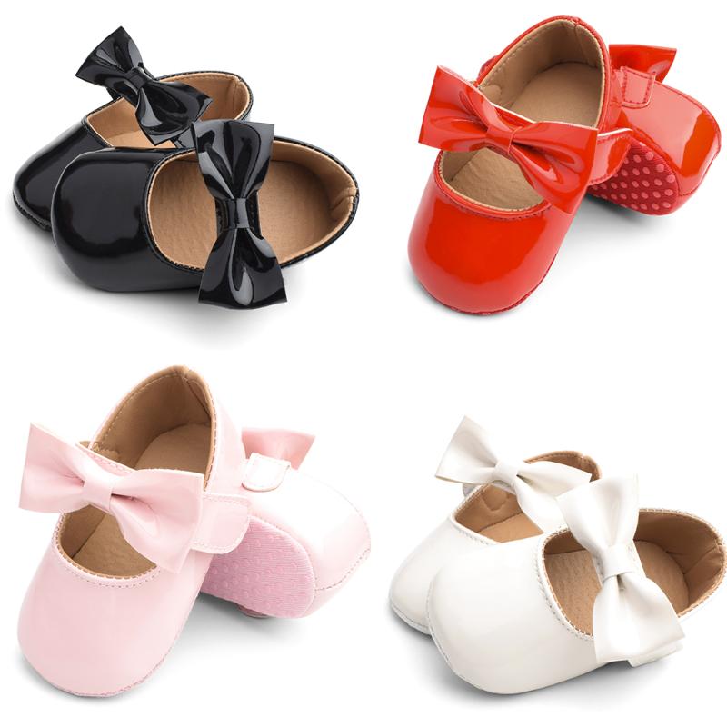 

Baby Girl Toddler Shoes Bow Solid Color Lovely Non-slip Sole Princess Style Spring and Summer Baby Shoes