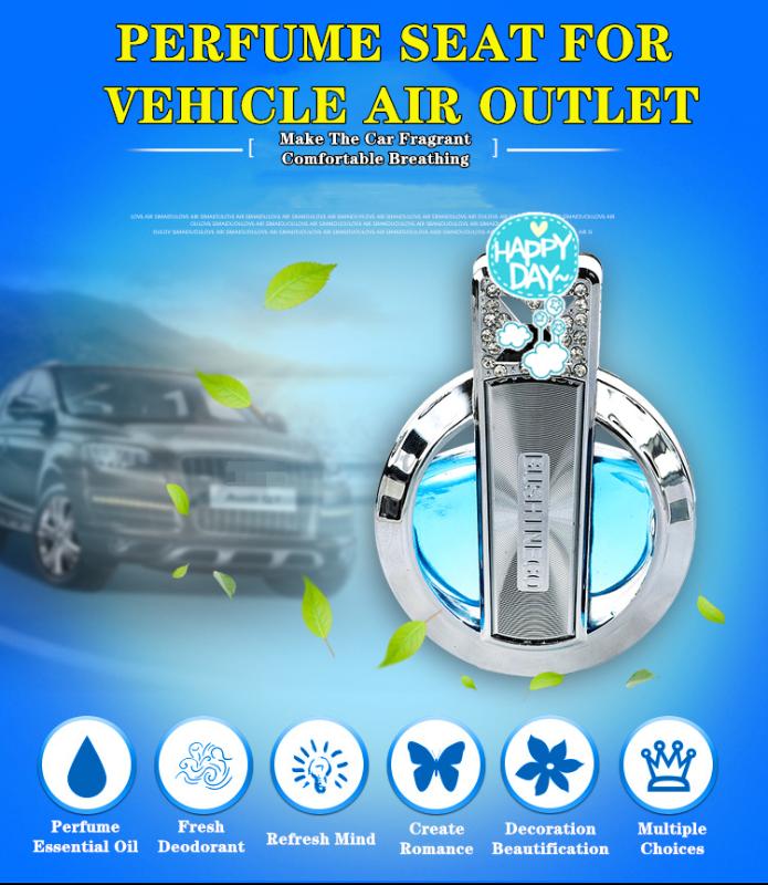 

Car Ornaments Perfume Seat for Vehicle Air Conditioner Outlet Diamond Clip Fresh Air Gadgets Car Interior Decoration