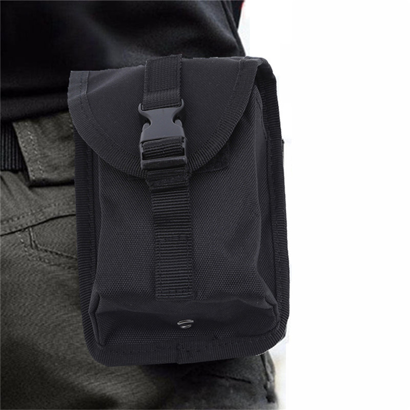 

Tactical Bag Waterproof Camping Waist Belt Bag Sports Army Backpack Wallet Pouch Phone Case For Travel Hiking, Black