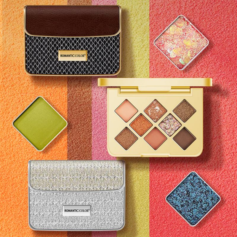 

Non-smudge Lasting Powdery Fine Pearlescent Matte Texture Eyeshadow Makeup Eyeshadow Palette Waterproof 8 Colors TSLM2, 03