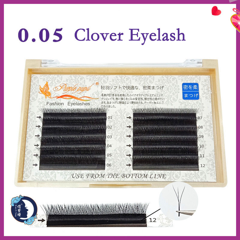 

Clover Shape Volume eyelash extension New YY 3D W Russian lashes doing private label wimpern lash extension tools for makeup