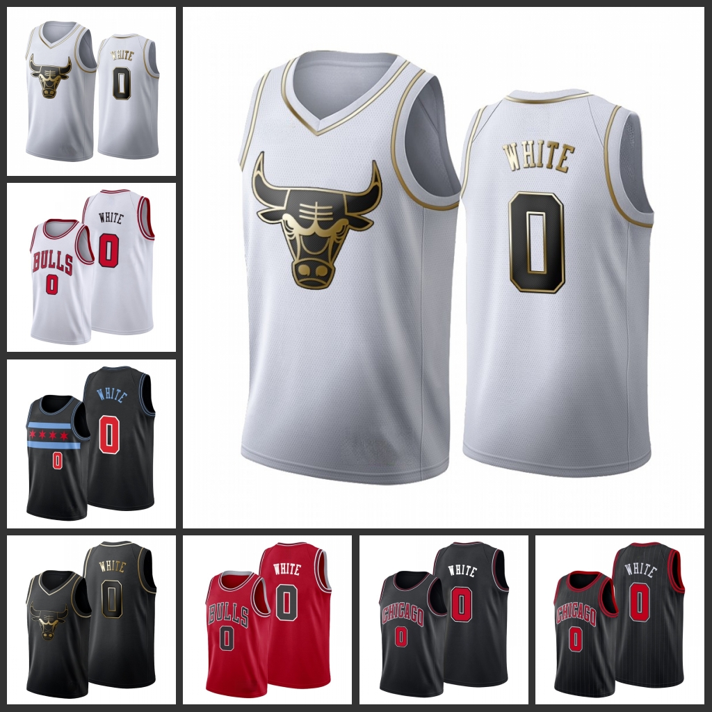 

Chicago Bulls Coby White Men City Basketball Jersey, Black