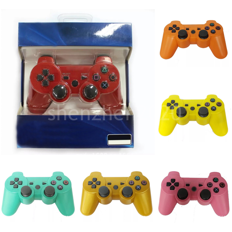 

Dropshipping Dualshock 3 Wireless Bluetooth Controller for PS3 Vibration Joystick Gamepad Game Controllers With Retail Box