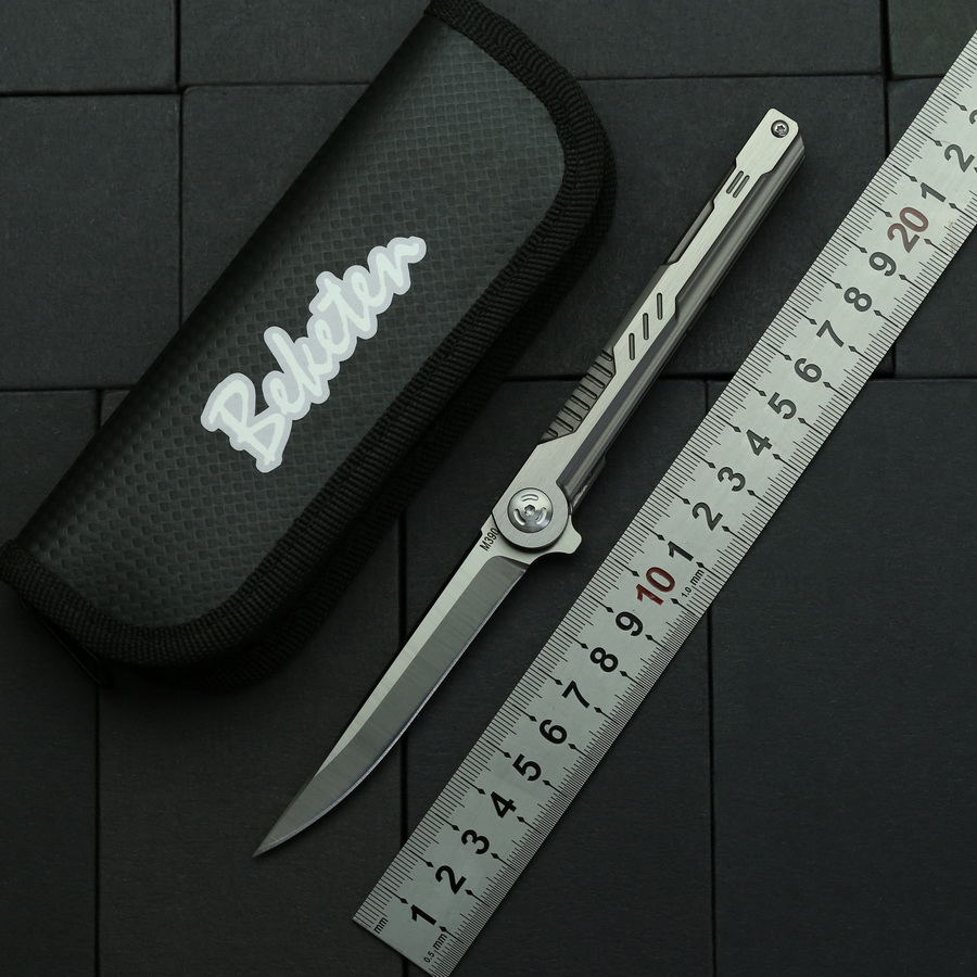 

BEKETEN New OEM CEO Folding Knife M390 Blade Titanium Handle Outdoor Camping Hunting Tactical Survival Pocket Fruit Knives Collect EDC Tools